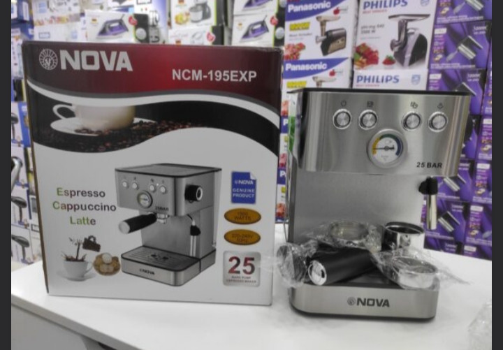 اسپرسو ساز 1600میلی لیتر نووا مدل NCM_195EXP